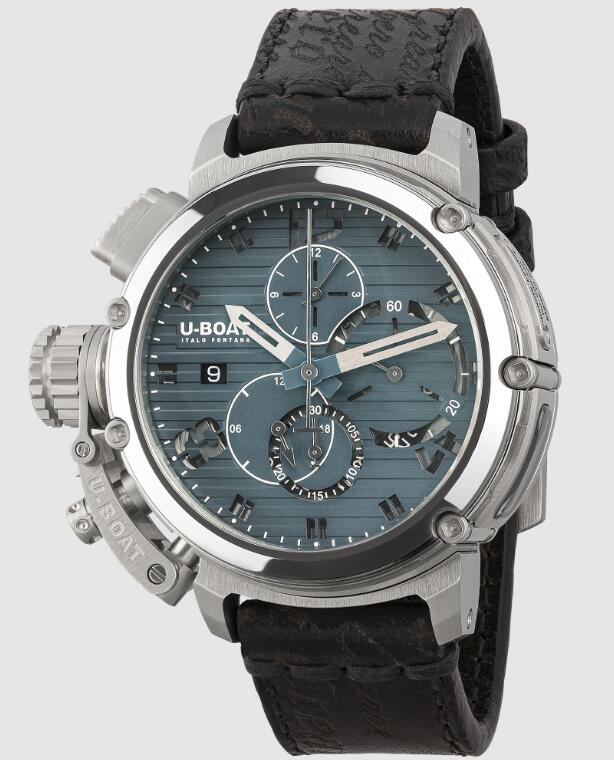 Replica U-BOAT Watch Chimera Chrono 46mm SS Blue 9589 Men Replica U-BOAT Watch Chimera Chrono 46mm SS Blue 9589 Men